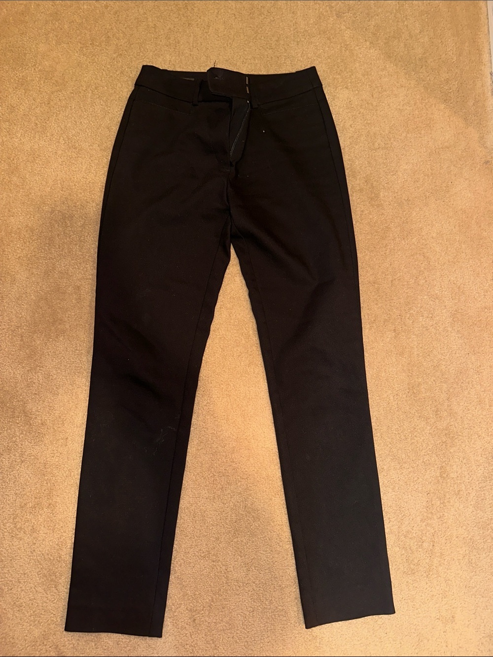 Loft High Waist Skinny Black Tailored Dress Pants